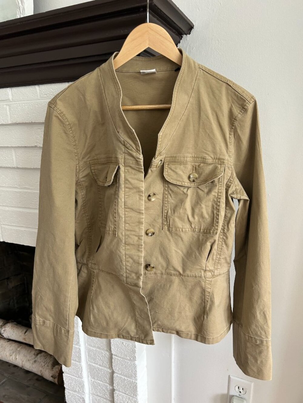 Cabi Tan Utility Jacket Blazer Size M